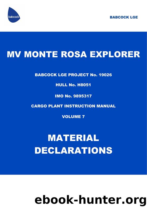Material Declarations by Babcock LGE