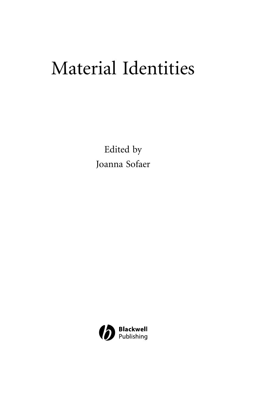 Material Identities [New Interventions In Art History] by Unknown