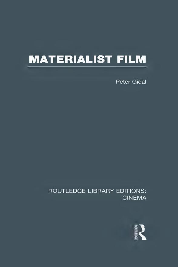 Materialist Film by Gidal Peter