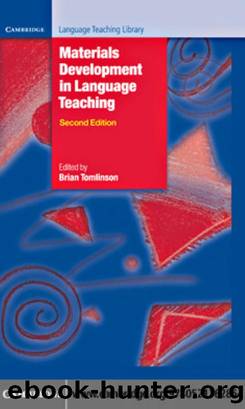 Materials Development in Language Teaching by Tomlinson Brian