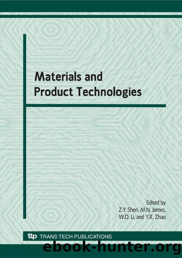 Materials and Product Technologies by Shen Z. Y