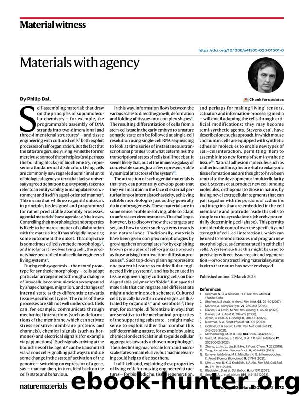 Materials with agency by Philip Ball