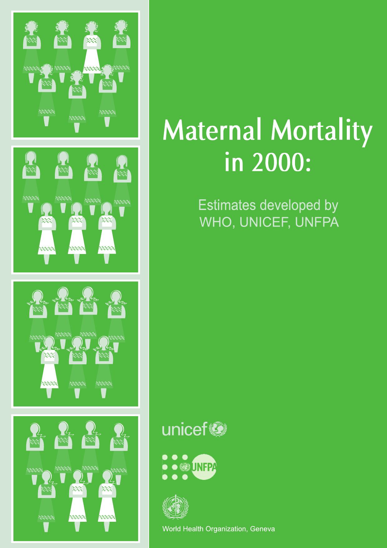Maternal Mortality in 2000 : estimates developed by WHO, UNICEF and UNFPA by World Health Organization