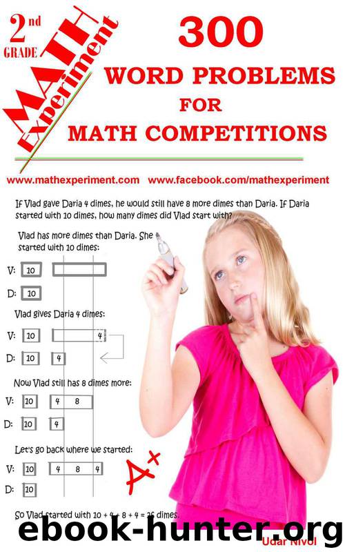 Math Experiment - 300 Word Problems for Second Grade Contests by Nivol Udar