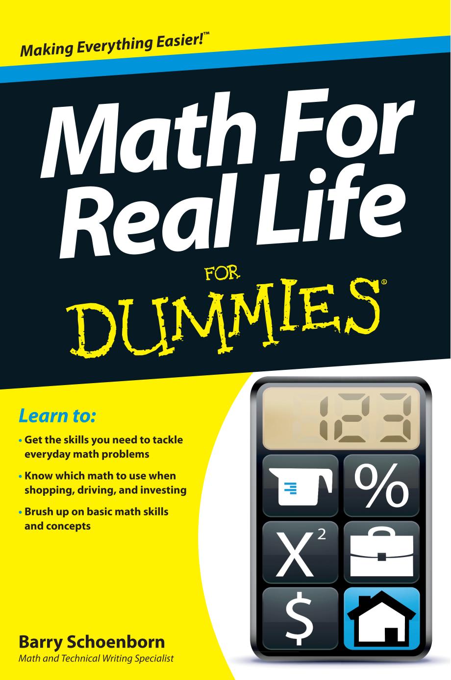 Math For Real Life For Dummies by Unknow