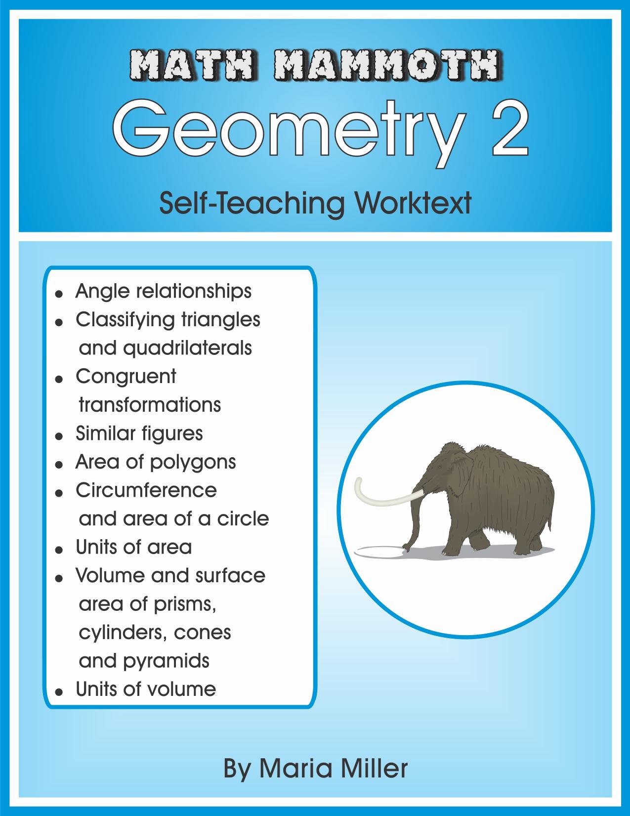 Math Mammoth Geometry 2 by Maria Miller