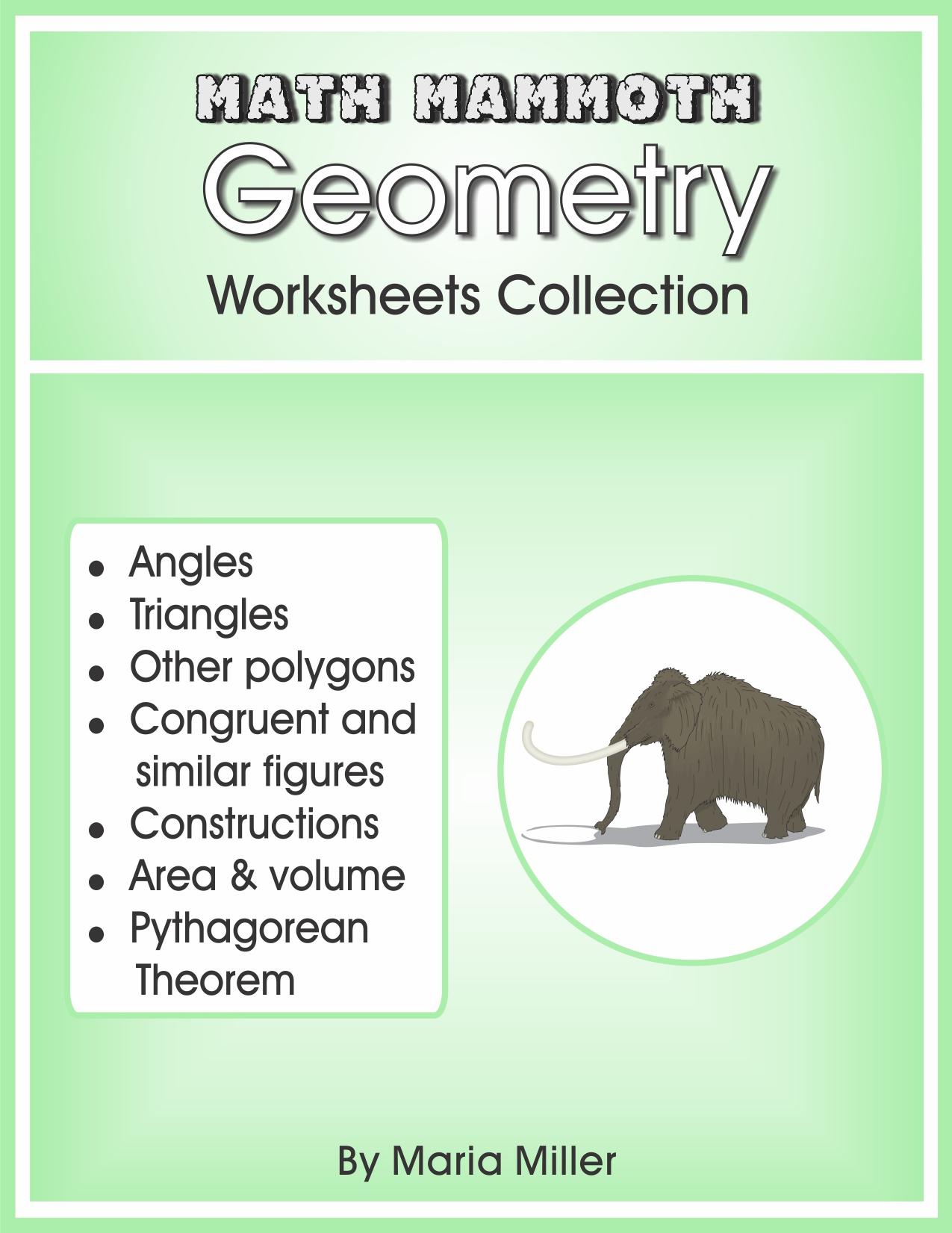Math Mammoth Geometry Worksheets Collection by Maria Miller