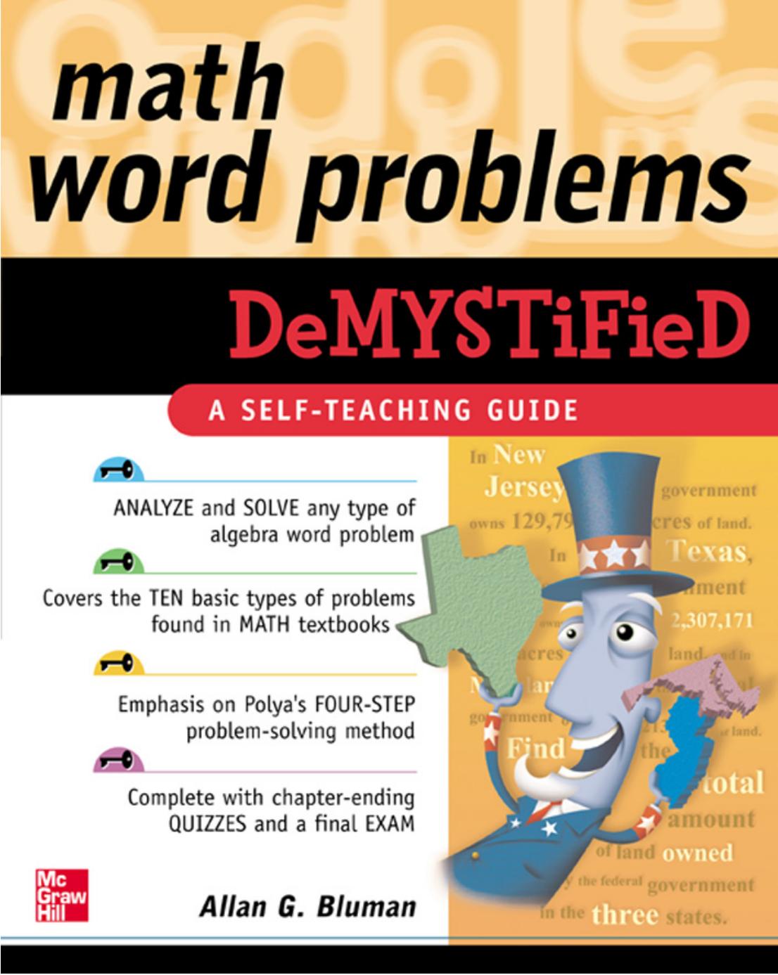 Math Word Problems Demystified by A. Bluman