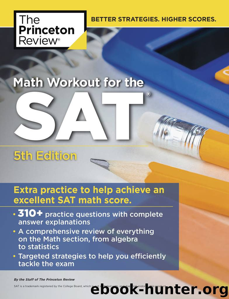 Math Workout for the SAT by The Princeton Review