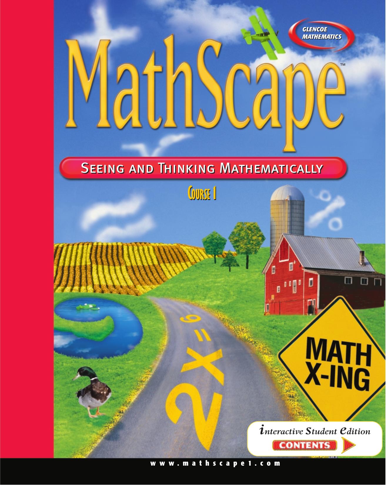 MathScape: Seeing and Thinking Mathematically, Course 1, Patterns in Numbers and Shape Student Guide (Seeing and Thinking Mathematically) by McGraw-Hill