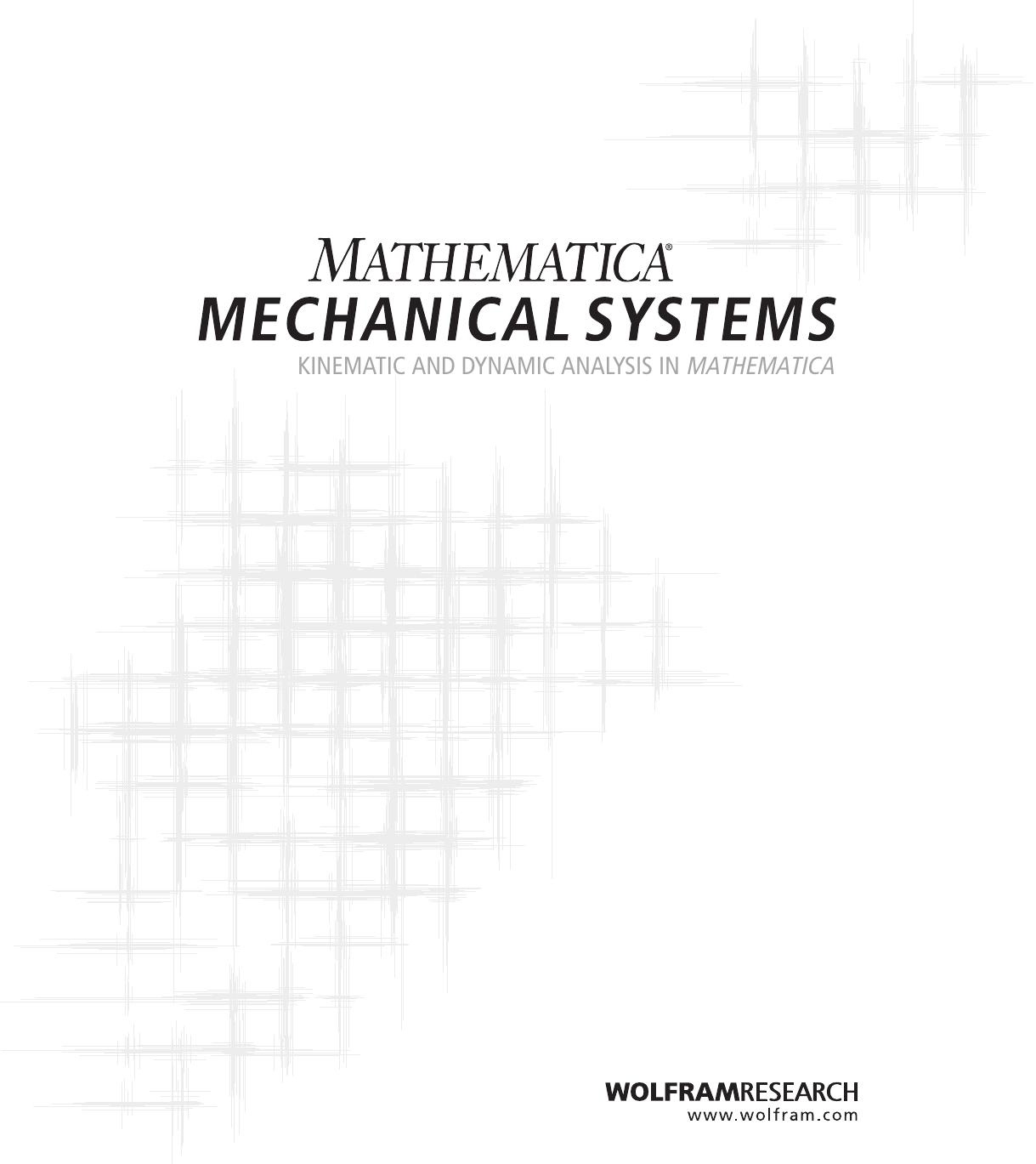 Mathematica Mechanical Systems by Beretta R