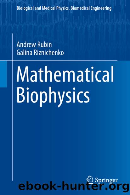 Mathematical Biophysics by Andrew Rubin & Galina Riznichenko