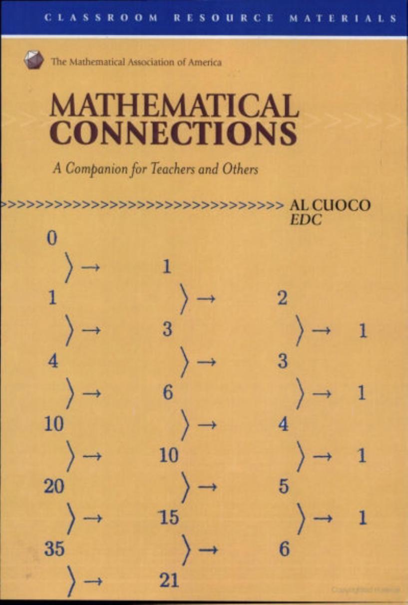Mathematical Connections: A Companion for Teachers by Al Cuoco