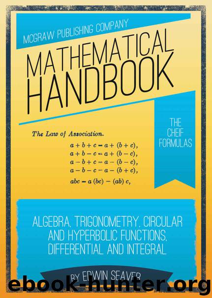 Mathematical Handbook by Edwin Seaver
