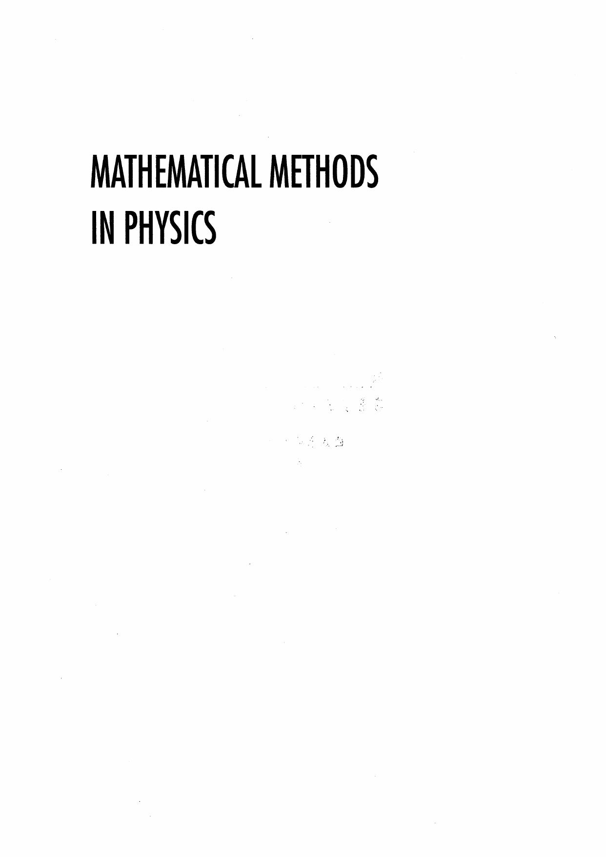 Mathematical Methods in Physics by Samuel D. Lindenbaum