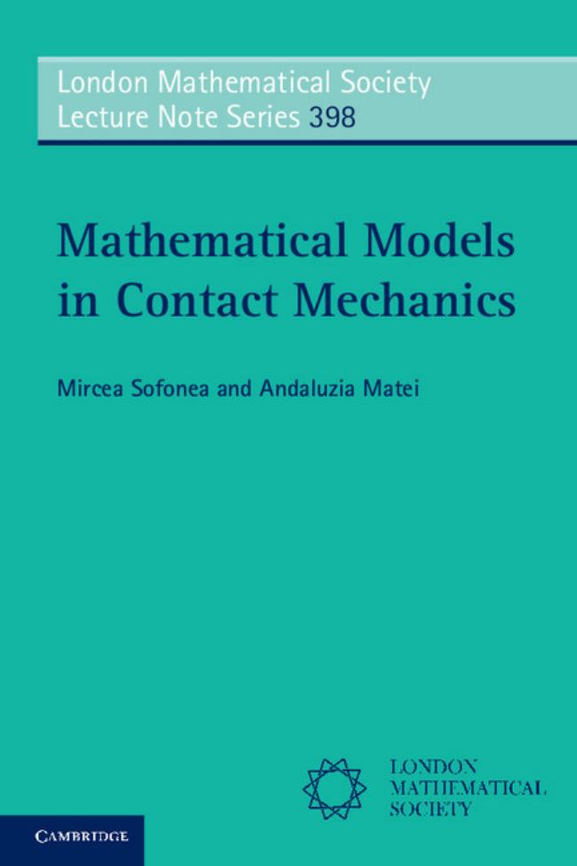Mathematical Models in Contact Mechanics by Sofonea M. Matei A