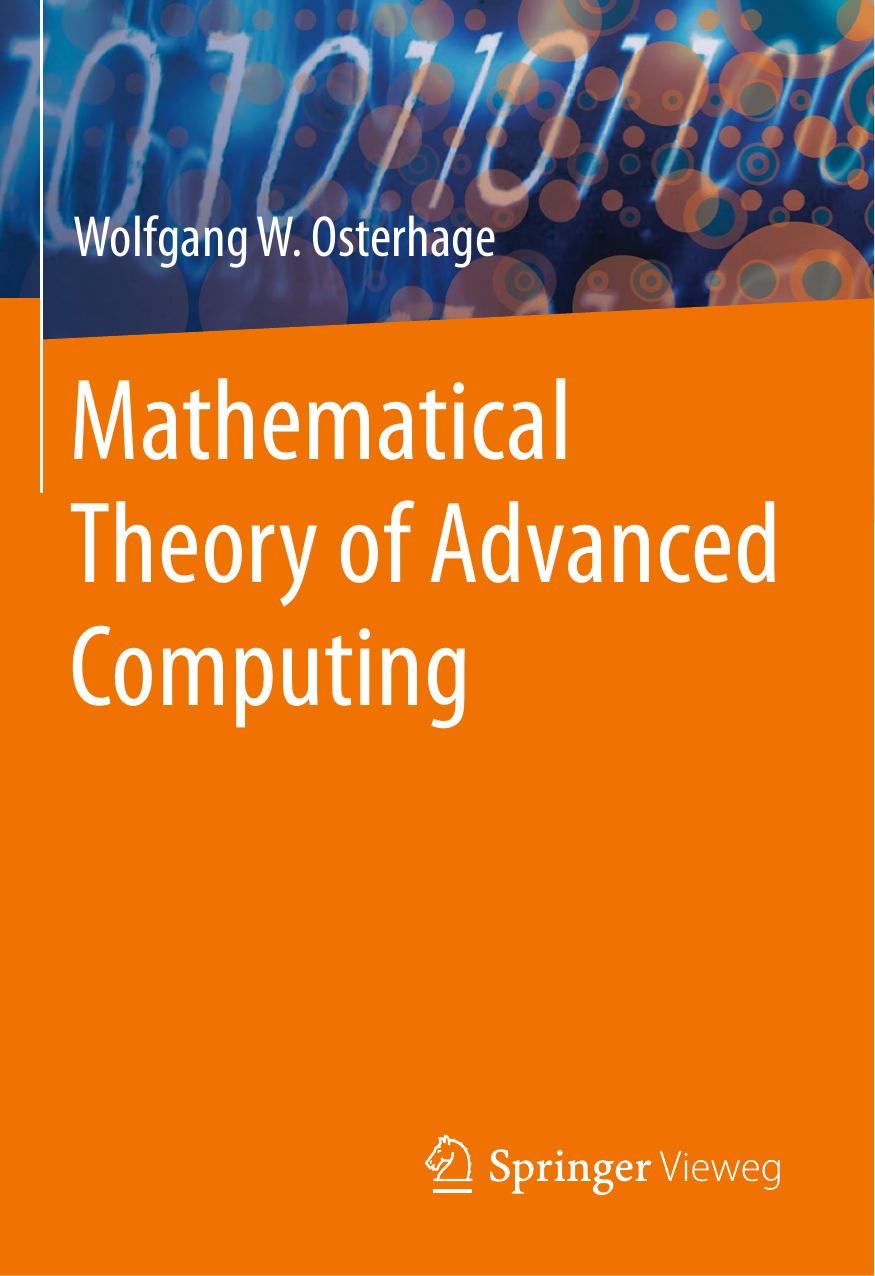 Mathematical Theory of Advanced Computing by Wolfgang W. Osterhage