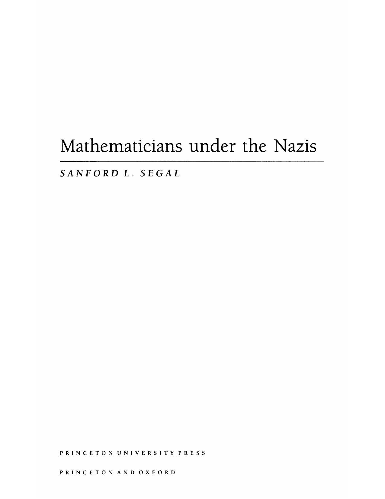 Mathematicians Under the Nazis.djvu by bruce