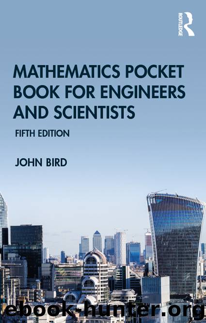 Mathematics Pocket Book for Engineers and Scientists by Bird John;