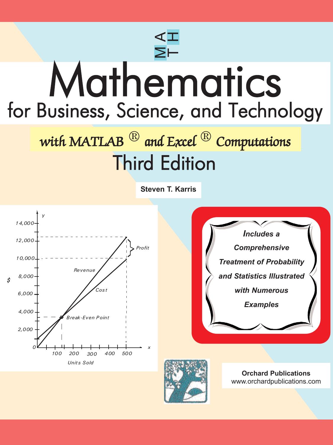 Mathematics for Business, Science, and Technology by Steven Karris