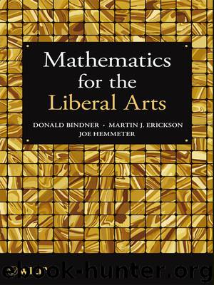 Mathematics for the Liberal Arts by Erickson Martin J. Bindner Donald Hemmeter Joe & Martin J. Erickson & Joe Hemmeter