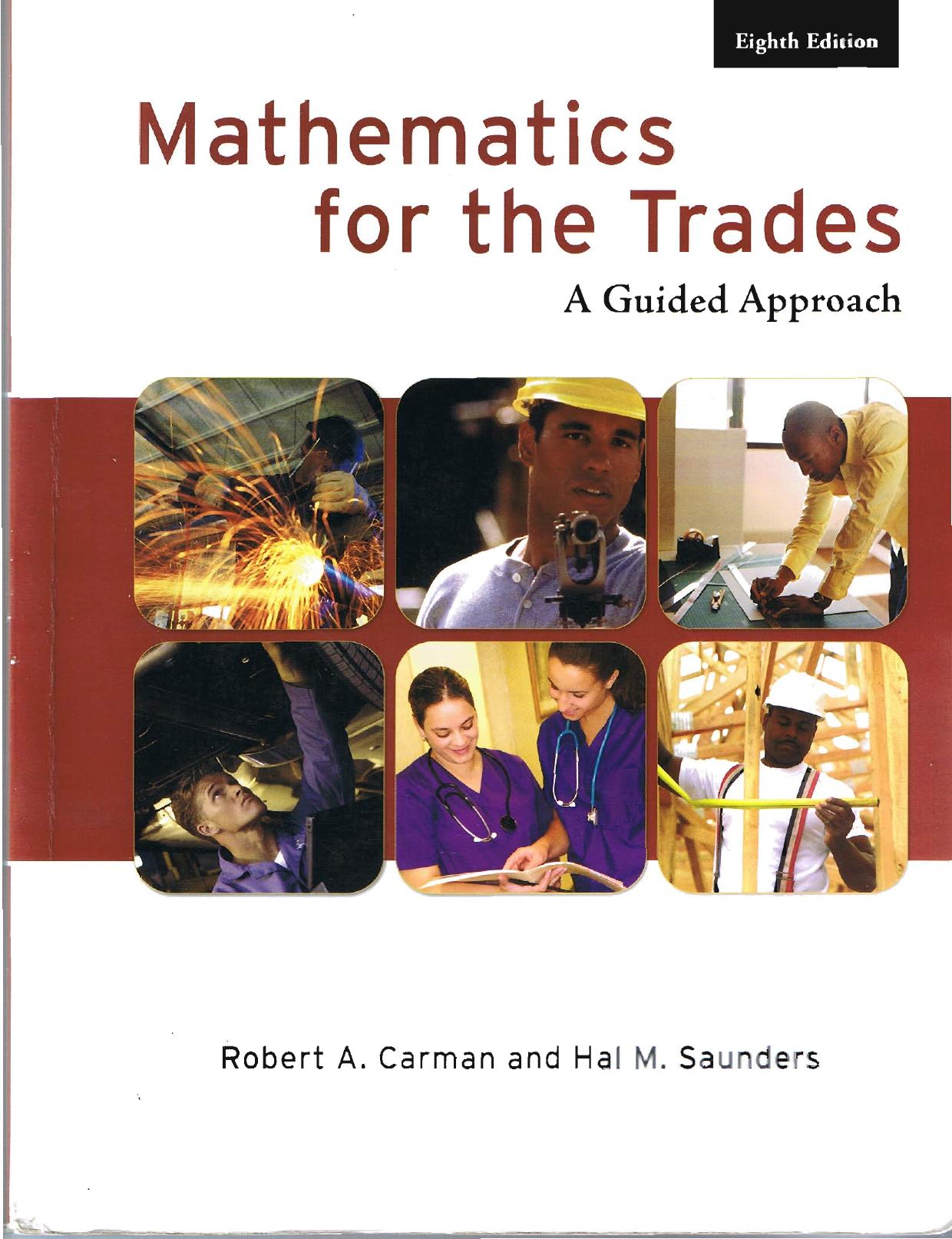 Mathematics for the Trades, A Guided Approach - Carman by 978-0-13-232102-0