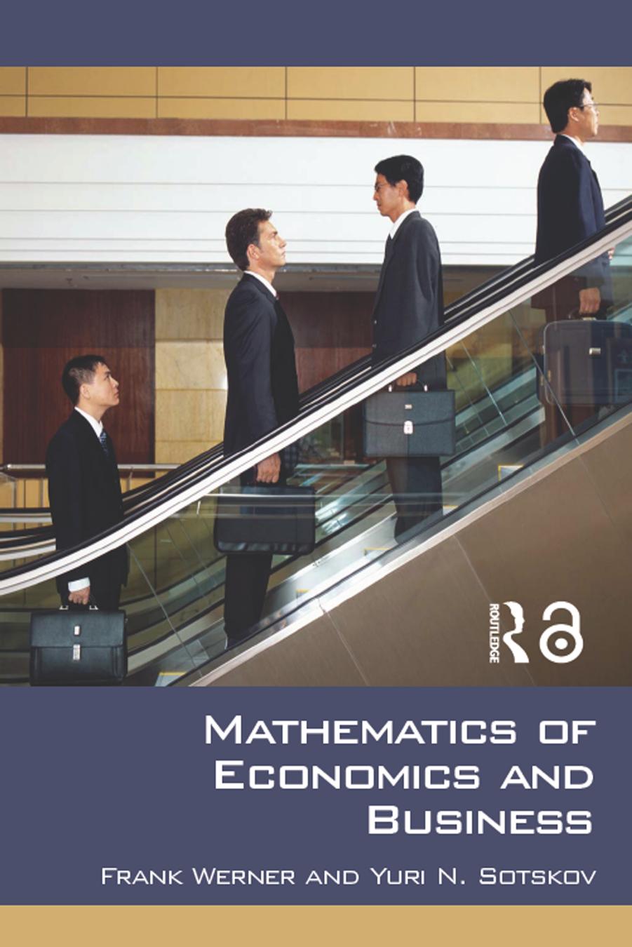 Mathematics of Economics and Business (Repost) by Unknow
