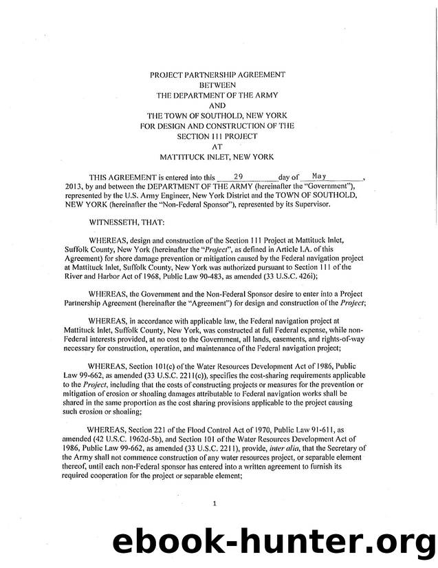 Mattituck Inlet NY Section 111 CAP Project-PPA-2013 by Unknown
