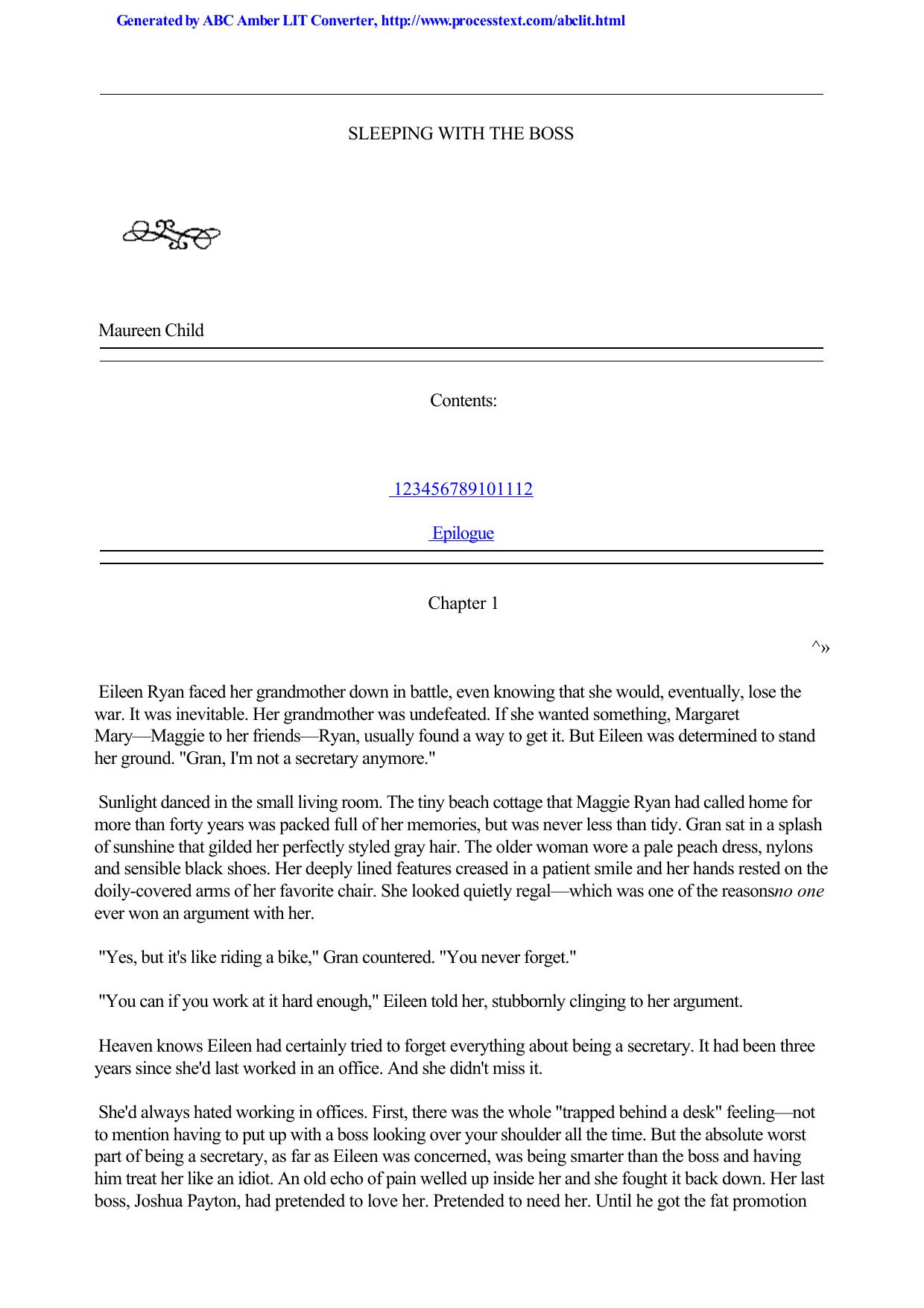 Maureen Child by Sleeping & The Boss