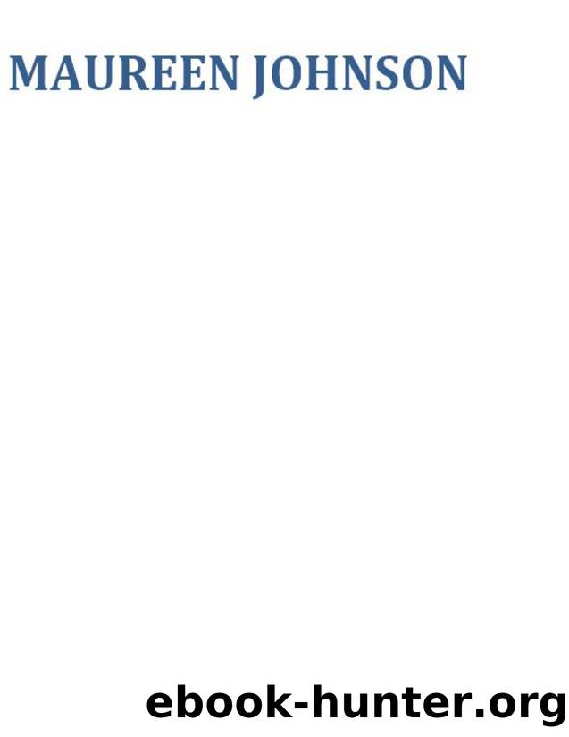 Maureen Johnson by Fata si marea
