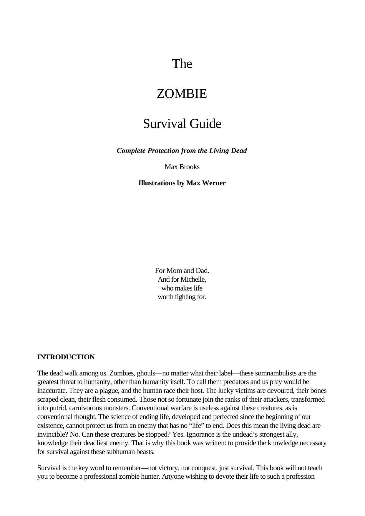 Max Brooks by Zombie Survival Guide