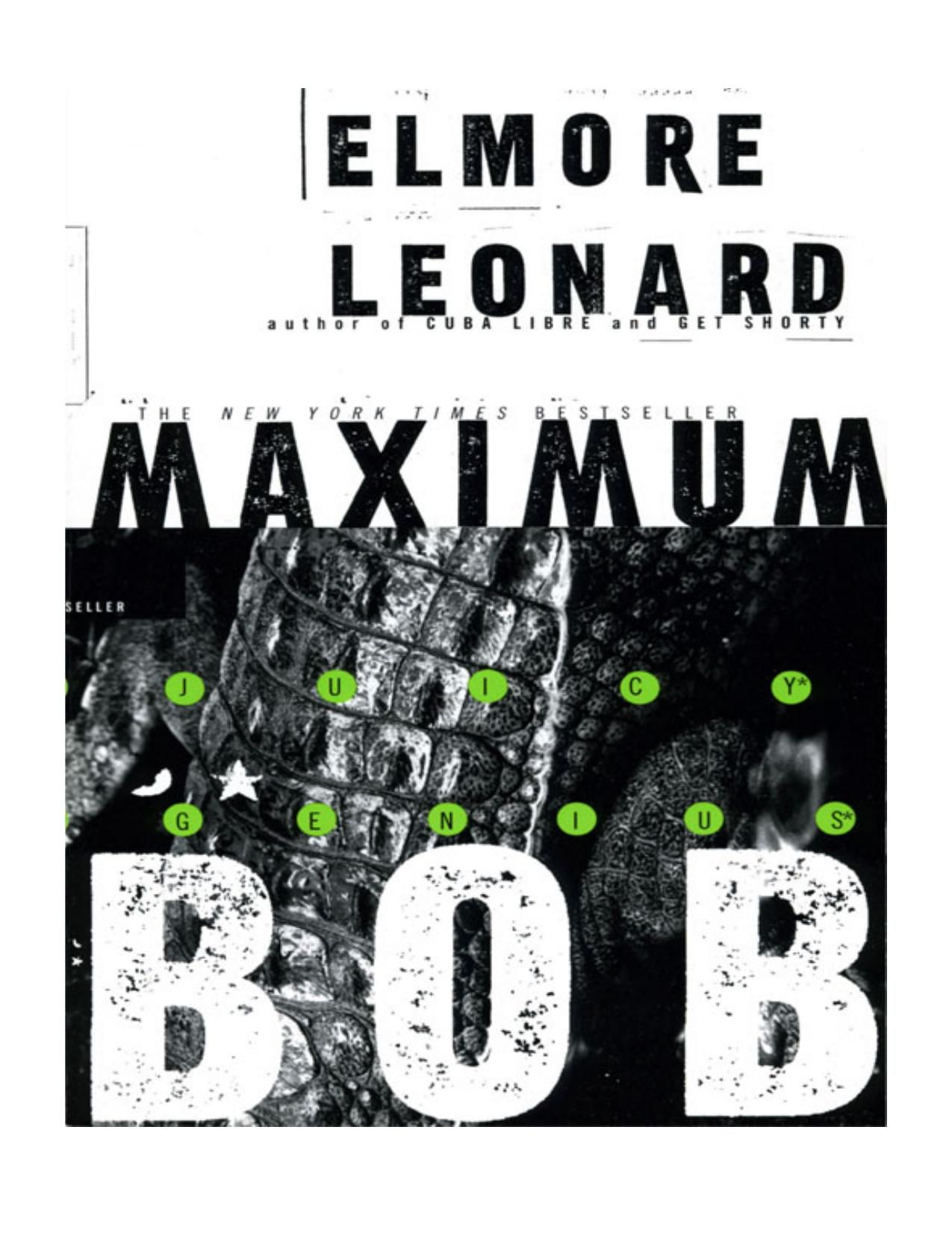 Maximum Bob by Elmore Leonard