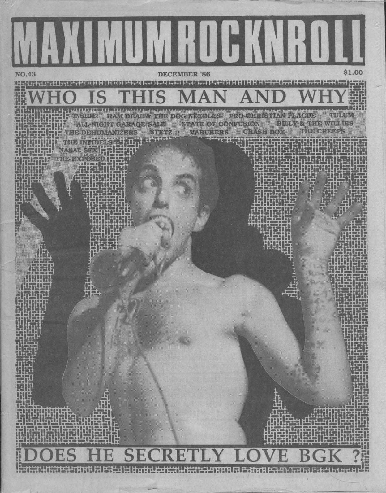 Maximum Rock N Roll 043 (1986) by Adam Miller
