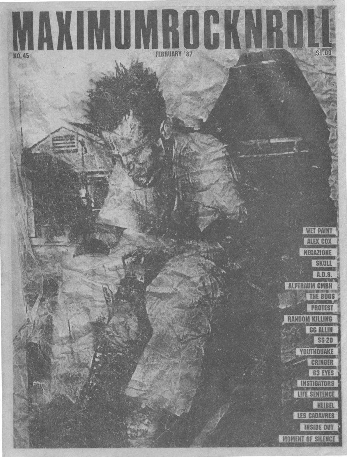 Maximum Rock N Roll 045 (1987) by Adam Miller
