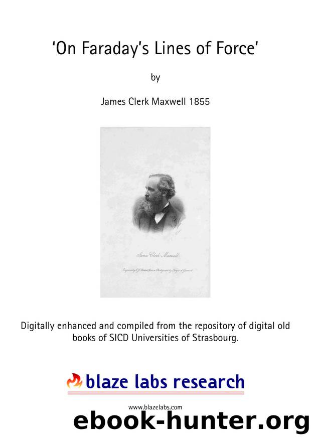 Maxwell - On Faraday's Lines of Force by Unknown