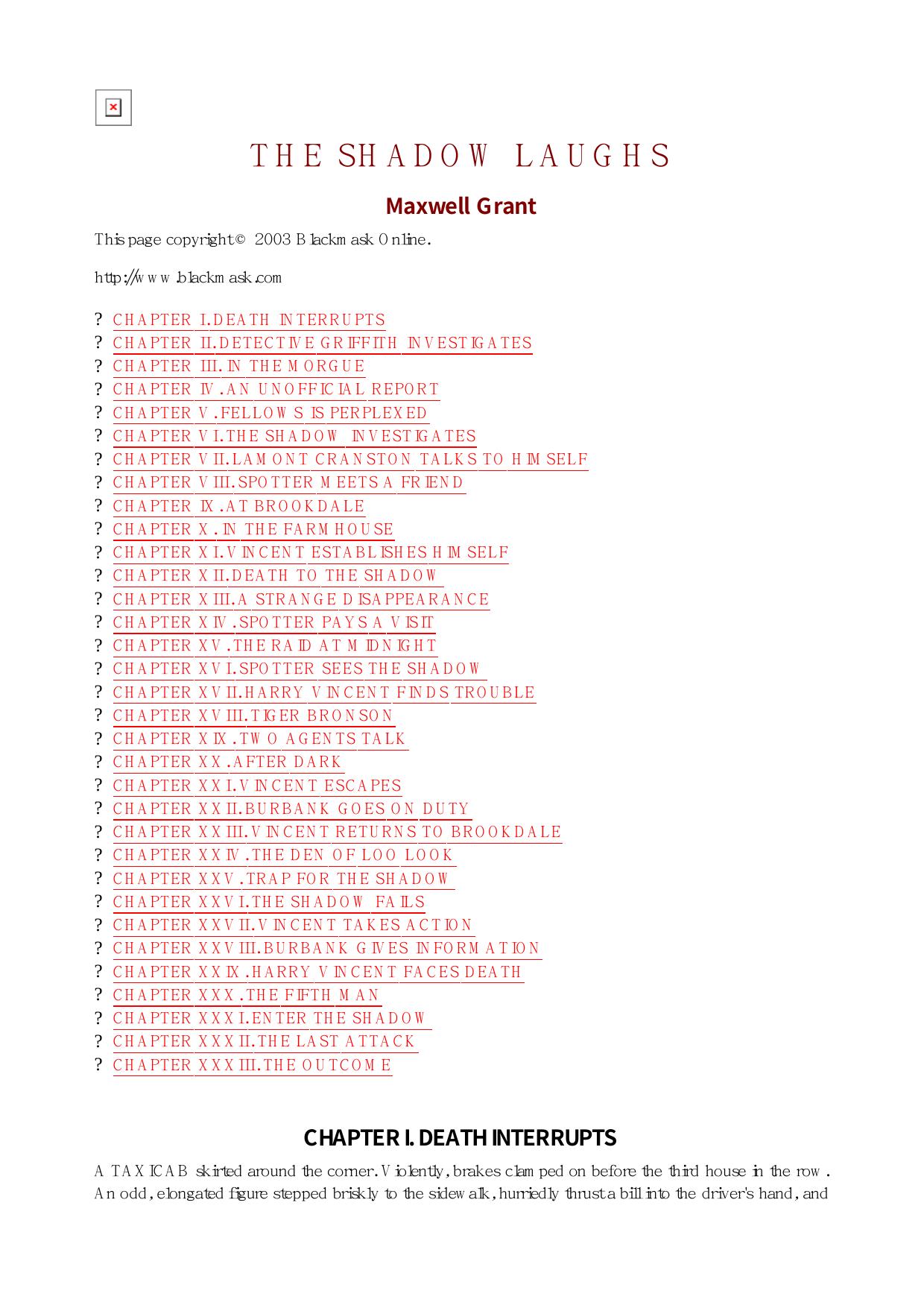 Maxwell Grant - The Shadow - 003 by Maxwel l Grant