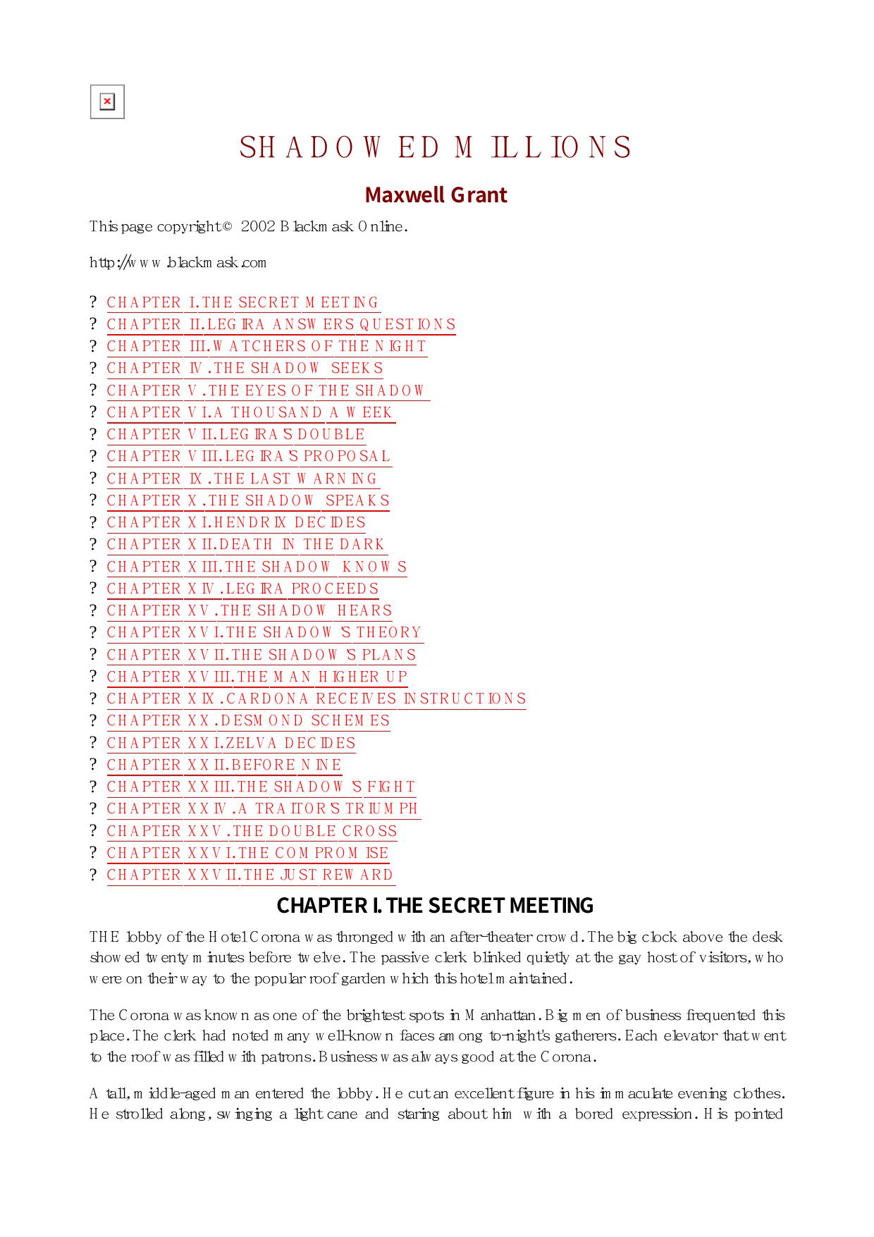 Maxwell Grant - The Shadow - 021 by Maxwel l Grant