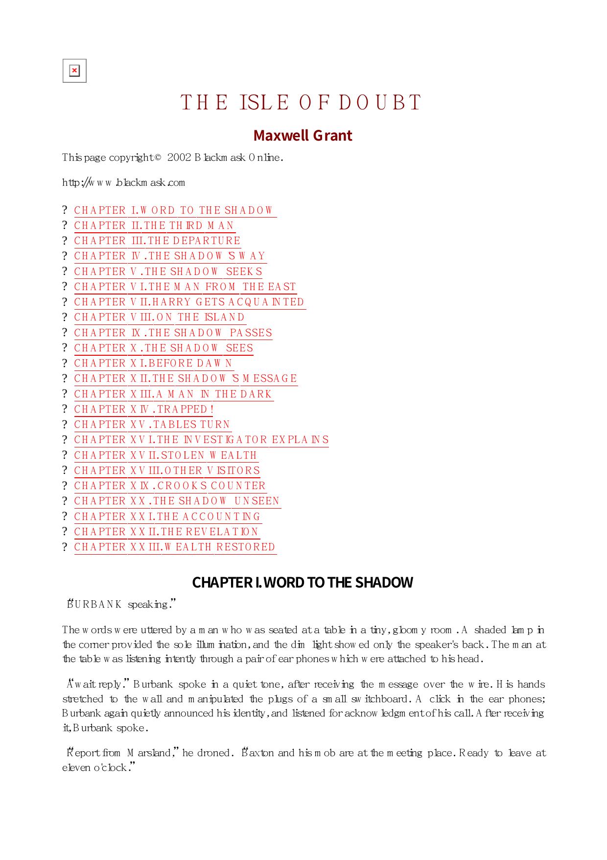 Maxwell Grant - The Shadow - 036 by Maxwel l Grant