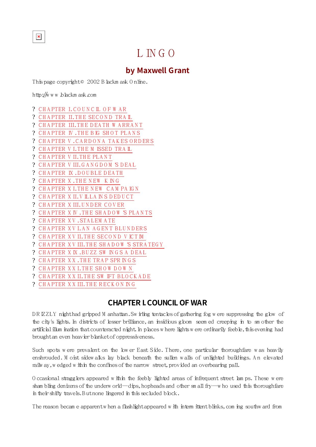 Maxwell Grant - The Shadow - 075 by Maxwel l Grant