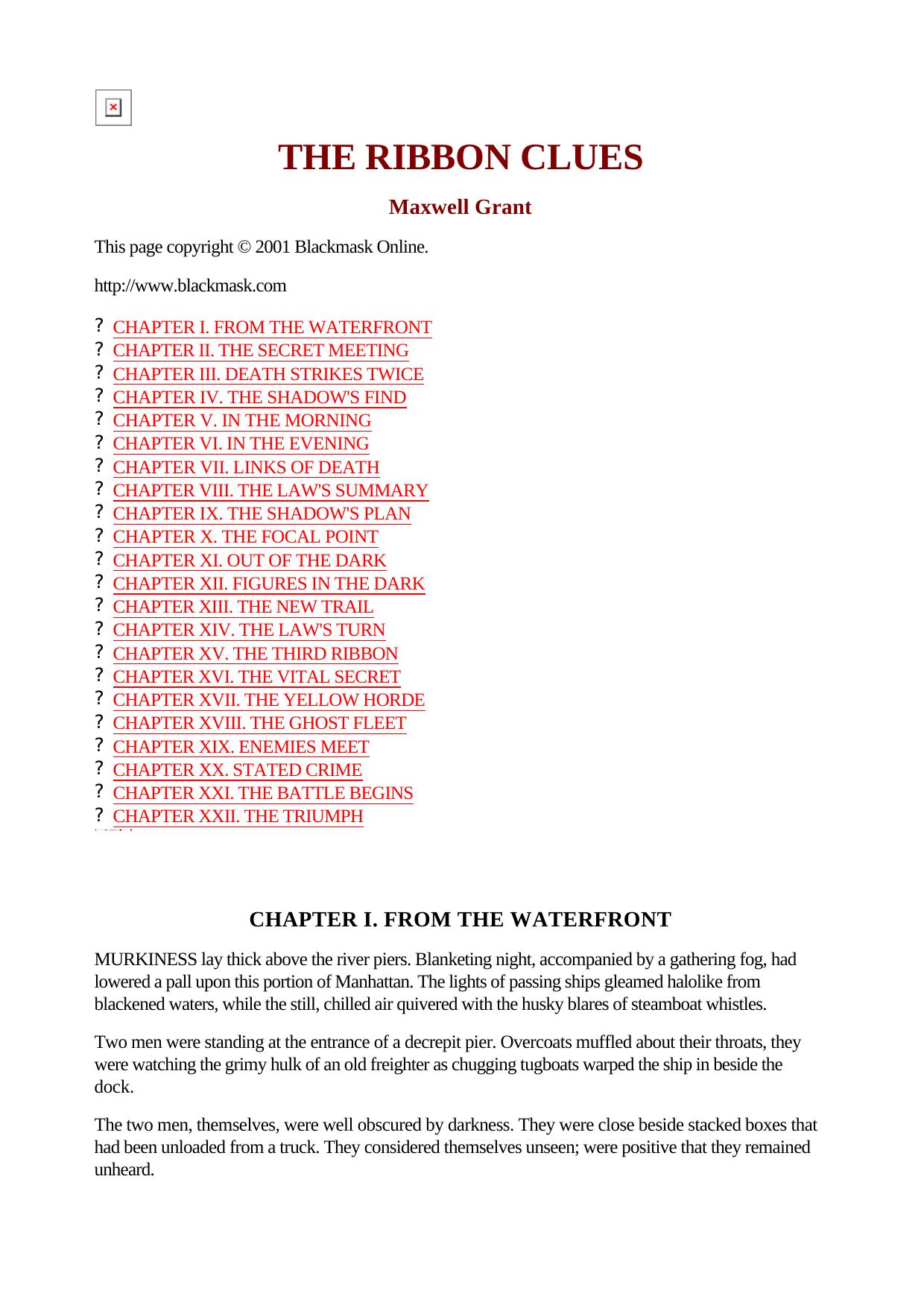 Maxwell Grant - The Shadow - 087 by The Ribbon Clues