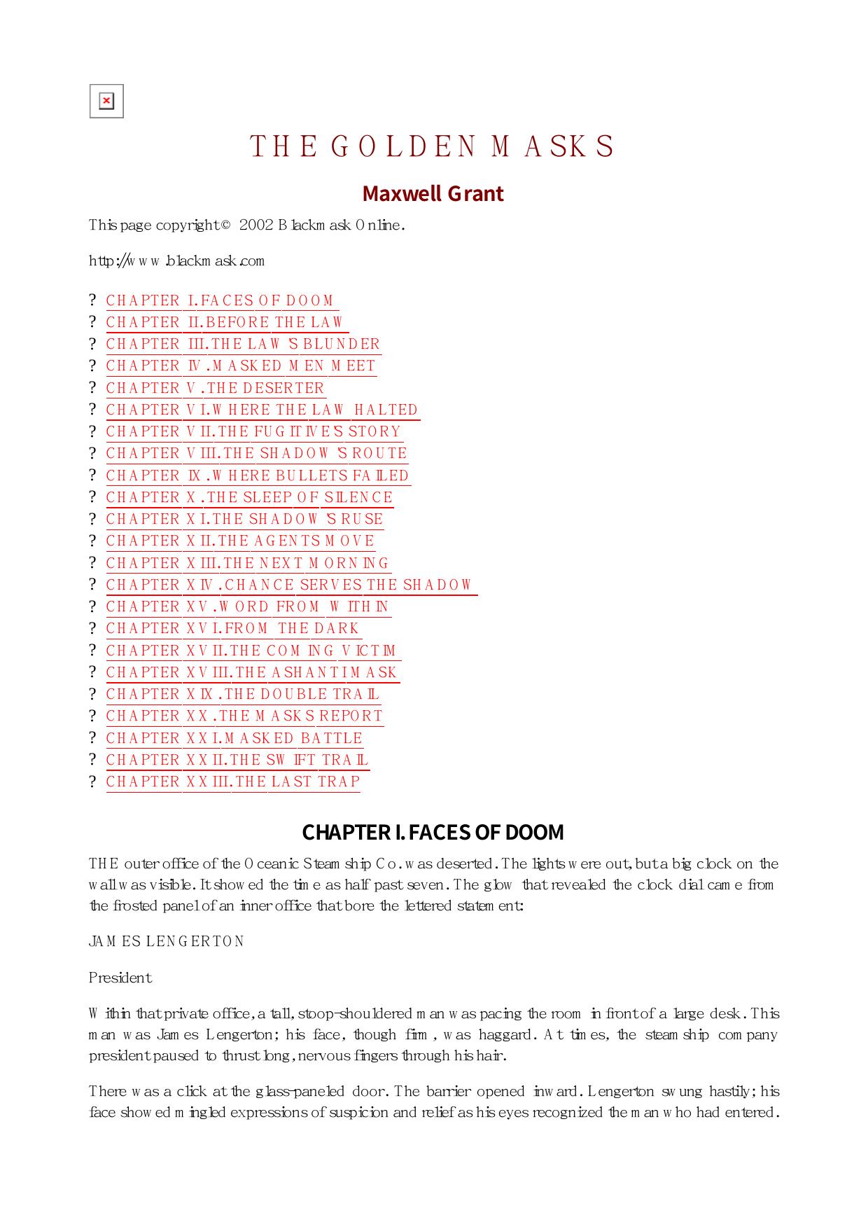 Maxwell Grant - The Shadow - 109 by Maxwel l Grant