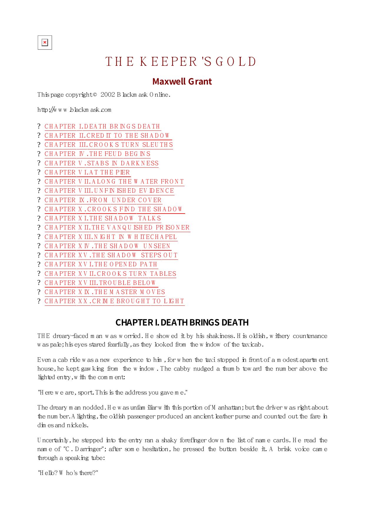Maxwell Grant - The Shadow - 136 by Maxwel l Grant