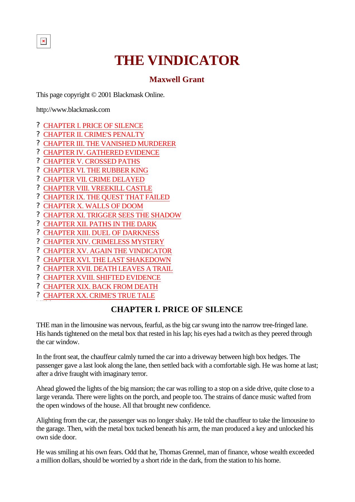 Maxwell Grant - The Shadow - 170 by The Vindicator