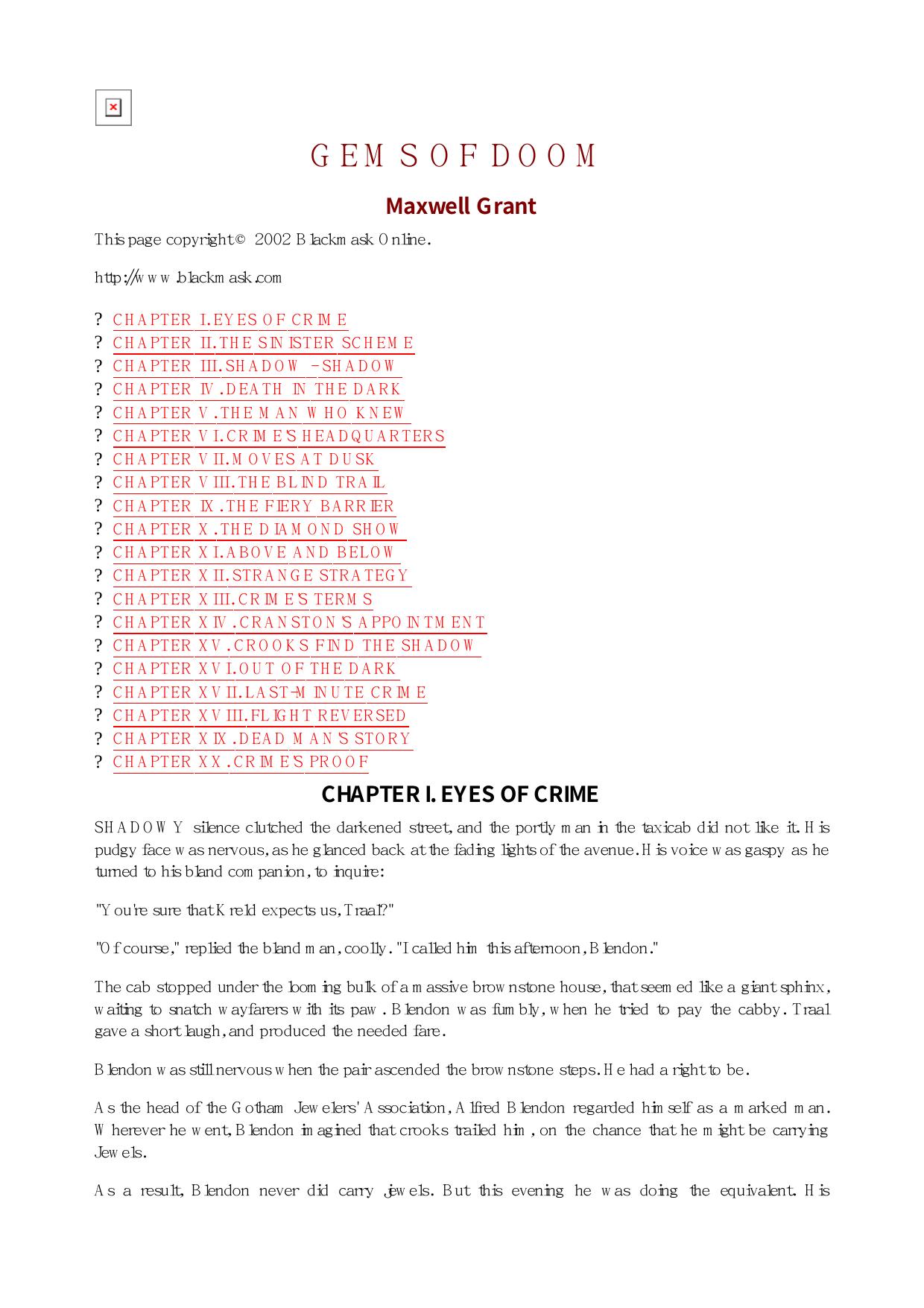 Maxwell Grant - The Shadow - 202 by Maxwel l Grant