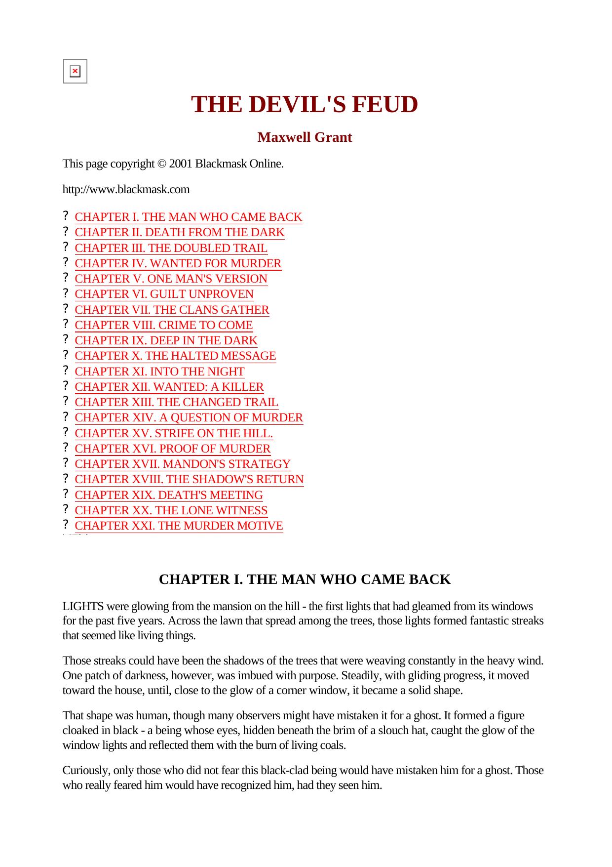 Maxwell Grant - The Shadow - 248 by The Devil's Feud
