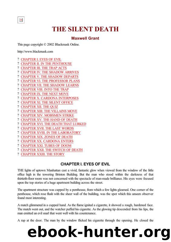 Maxwell Grant - The Shadow 027 by The Silent Death