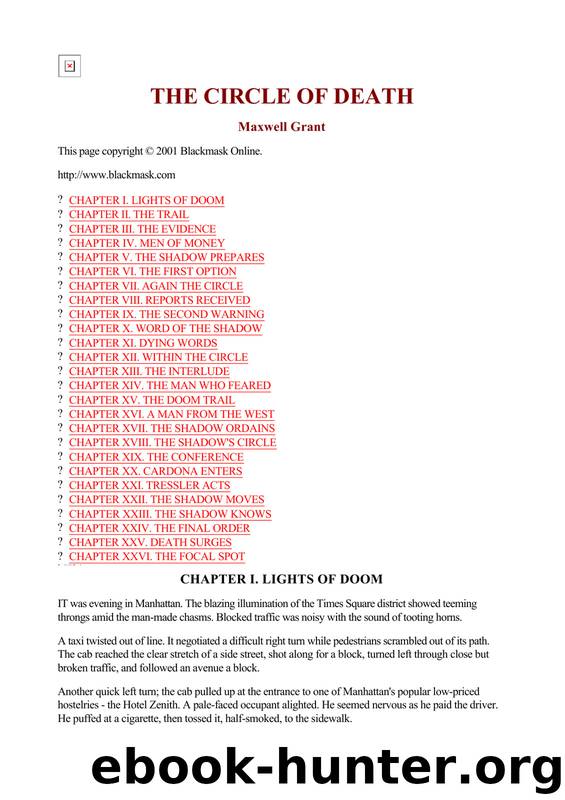 Maxwell Grant - The Shadow 049 by The Circle of Death