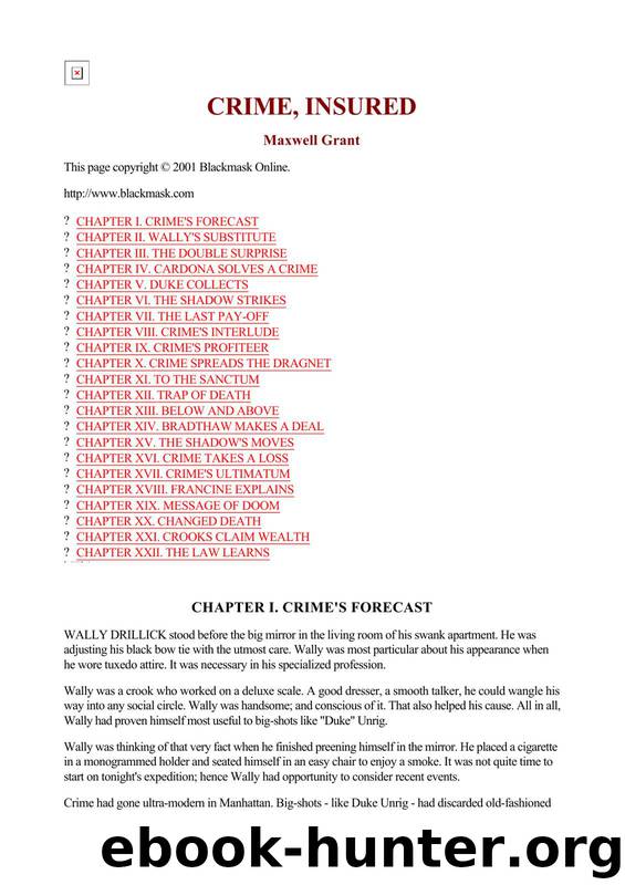 Maxwell Grant - The Shadow 129 by Crime Insured
