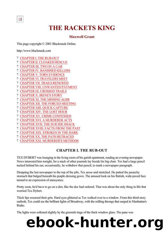 Maxwell Grant - The Shadow 152 by The Rackets King