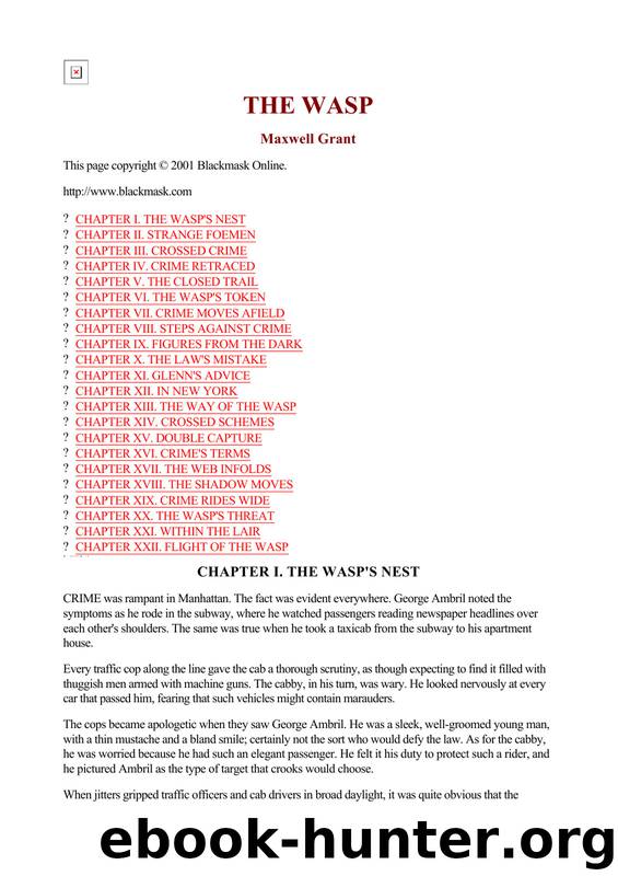 Maxwell Grant - The Shadow 207 by The Wasp